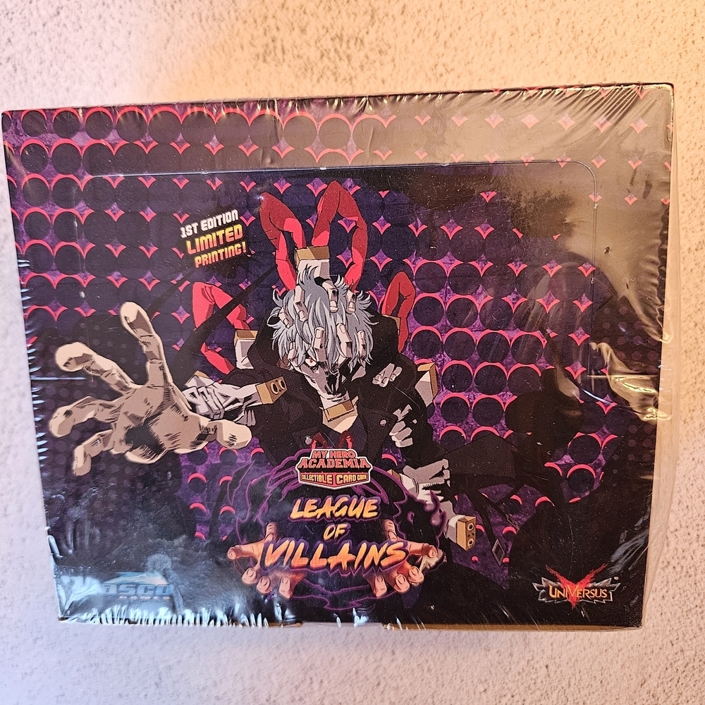 My Hero Academia TCG 1st Edition League of Villains Booster Box Sealed Limited